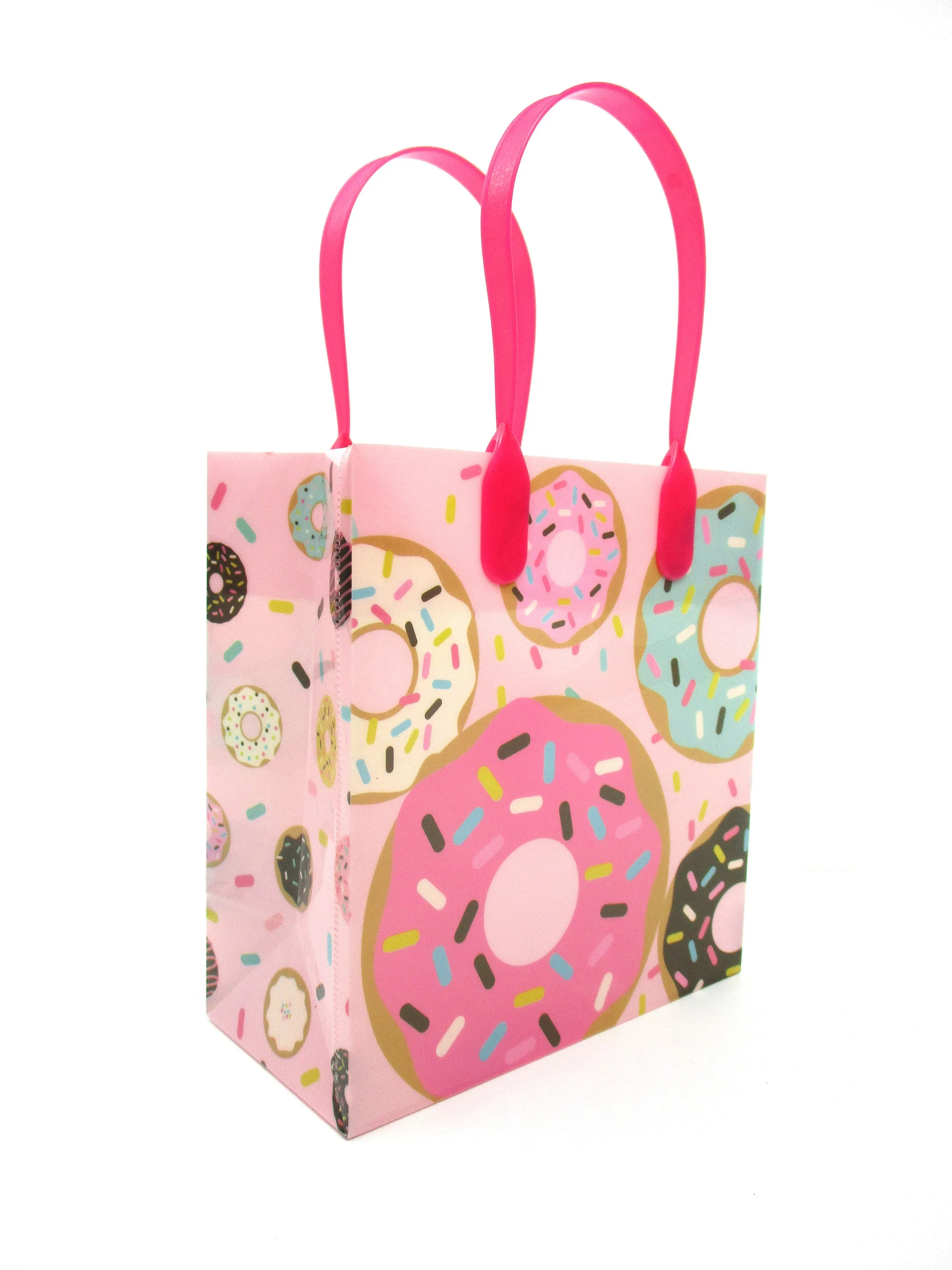 Donuts Party Favor Bags Treat Bags - Set of 6 or 12